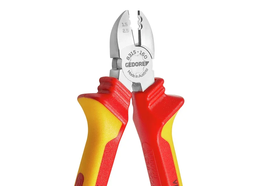 GEDORE VDE wire-stripping side cutters with sleeve insulation, catalogue image no. 2