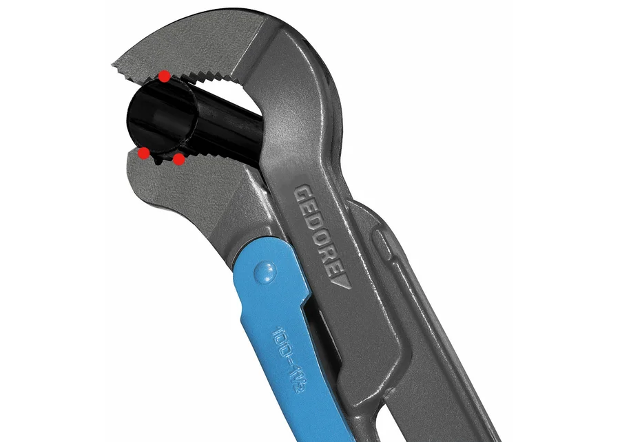 GEDORE ECK-SCHWEDE-snap® corner pipe wrench, application image