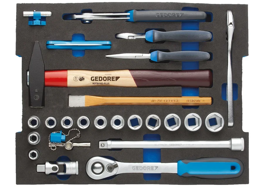 GEDORE L-BOXX® 136 with 58-piece tradesperson's assortment, product image