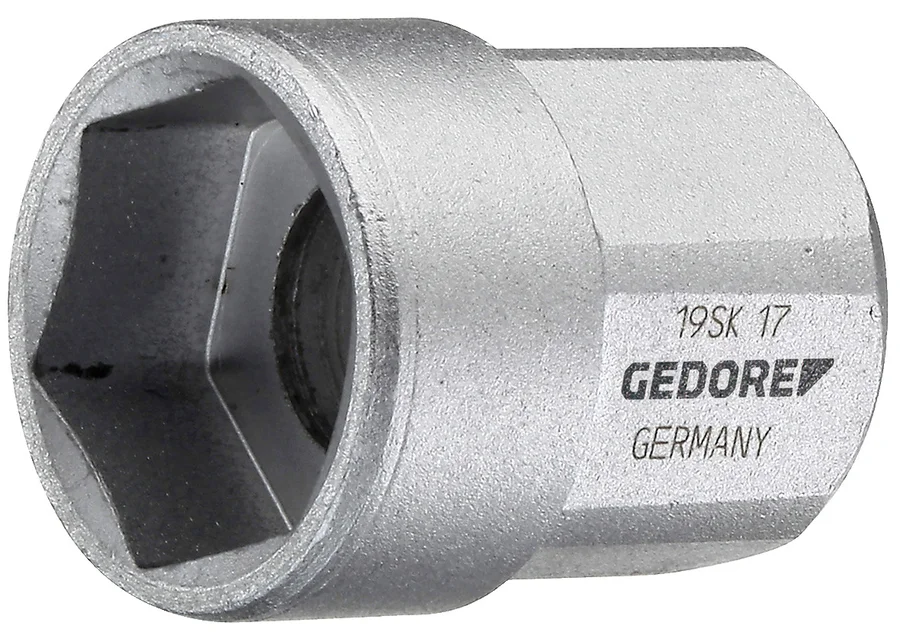 GEDORE short 1/2" 6-point socket insert, catalog image