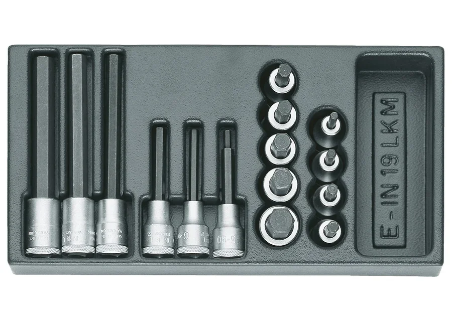 GEDORE 1/2" screwdriver bit socket set in 1/3 ES module, catalogue image no. 2