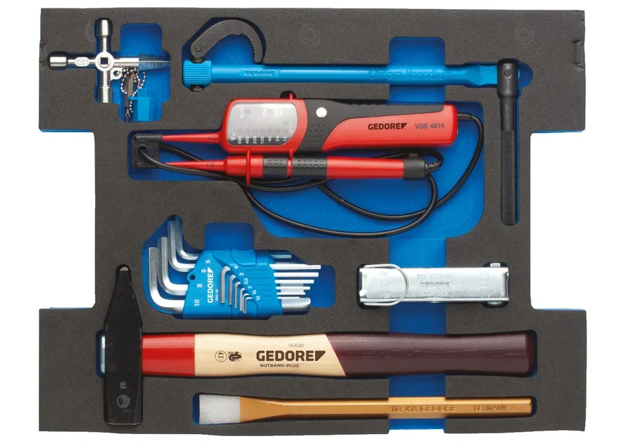 GEDORE plumbing assortment in 2/2 L-BOXX® 136 module, 23 pieces, catalogue image