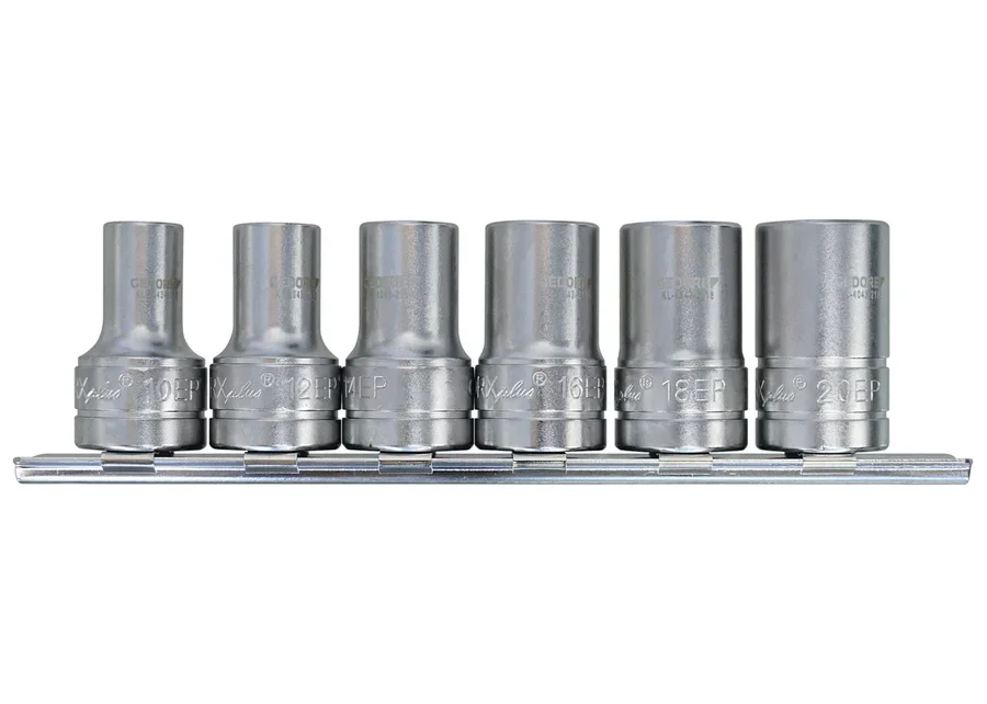 GEDORE Automotive 3/8" TX-Plus socket insert set, 6-piece, catalogue image
