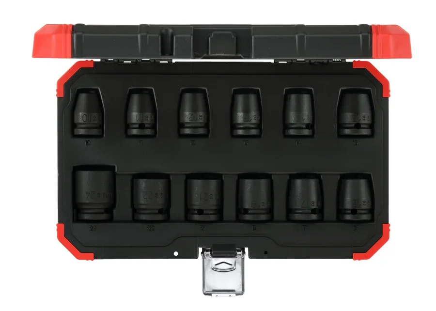 GEDOREred 12-piece 1/2" impact socket set, catalog image