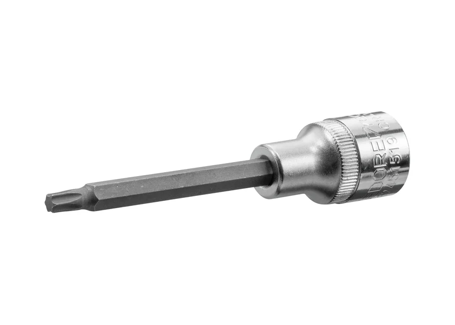 GEDOREred long 1/2" screwdriver bit socket for internal TX screws, catalog image