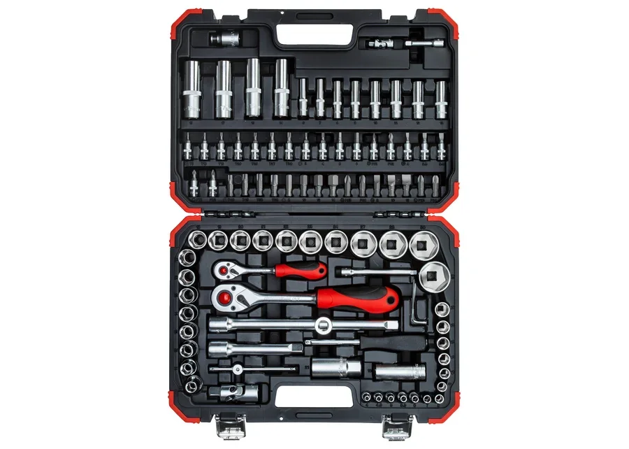 GEDOREred Steckschlüssel-Satz 1/4" + 1/2" 94-teilig, Katalogbild
