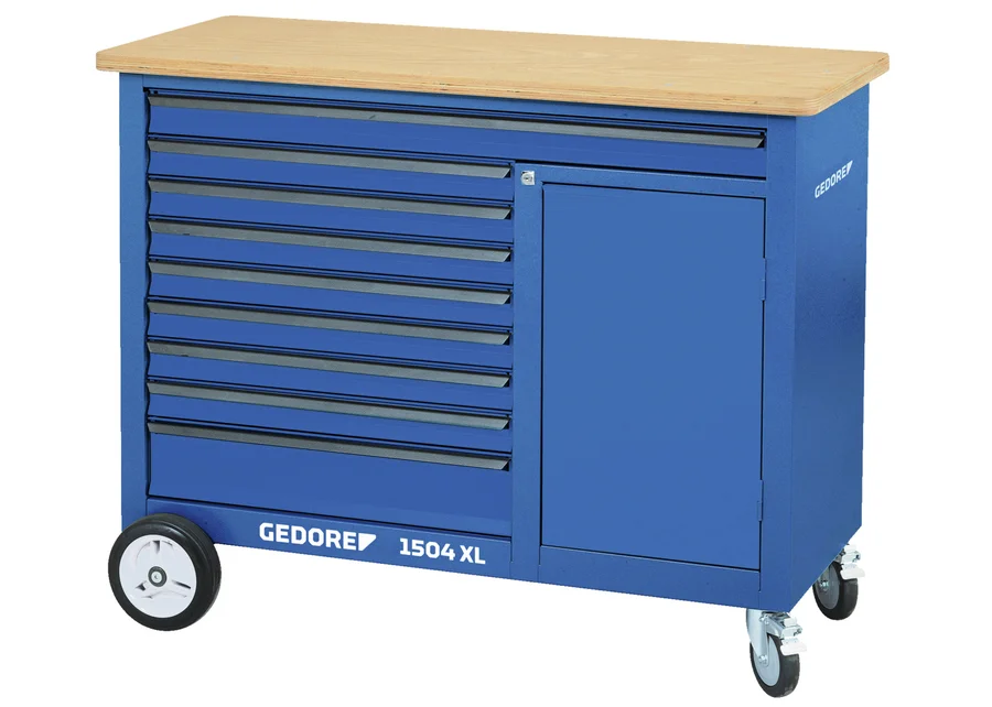 GEDORE extra-wide rolling workbench, catalog image