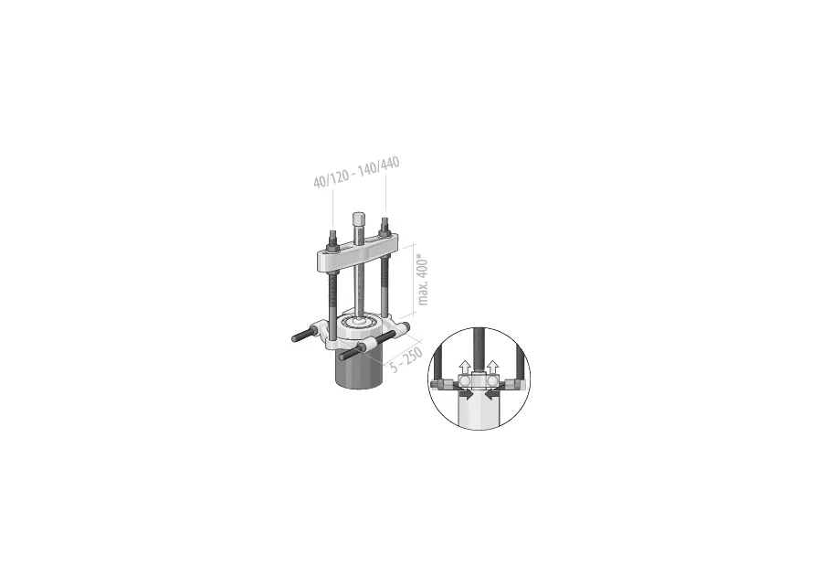 GEDORE puller device, application image no. 1