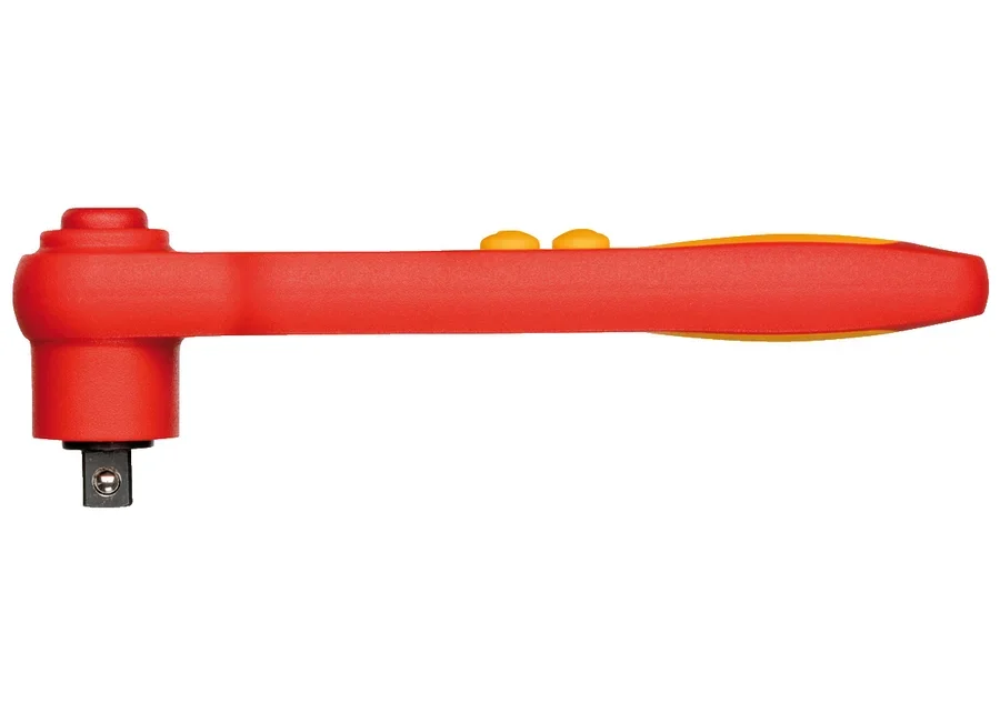GEDORE 3/8" VDE reversible ratchet with push-button release, catalog image