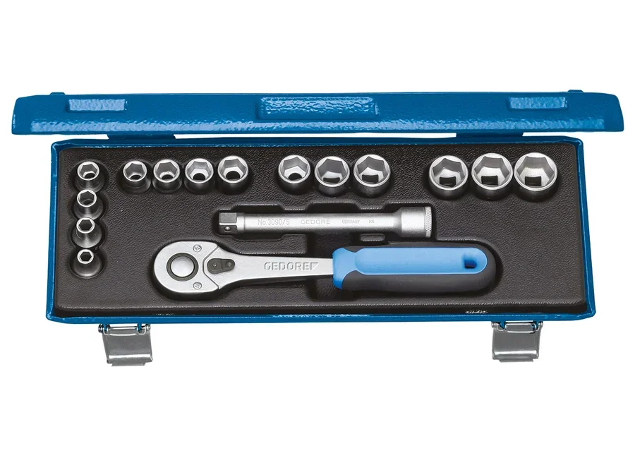 GEDORE 3/8" 16-piece socket wrench set, catalogue image no. 1