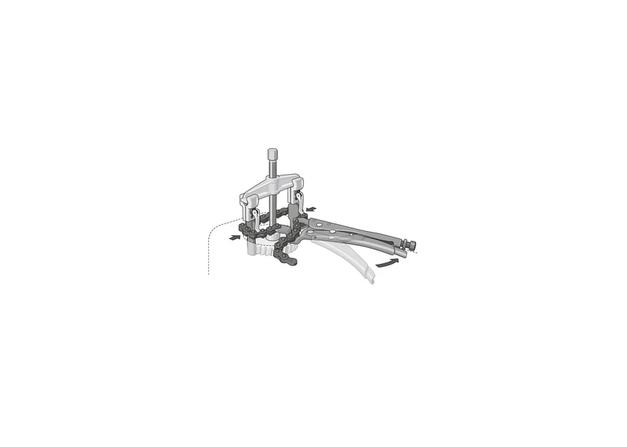 GEDORE chain locking pliers, application image