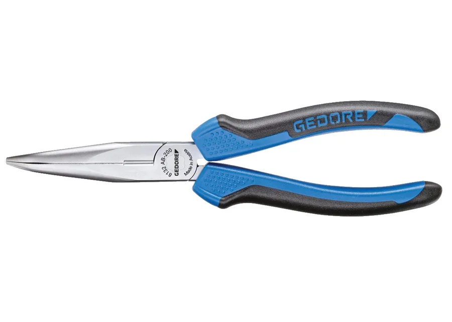 GEDORE half-round pliers with cutter, serrated, angled design, catalogue image no. 3