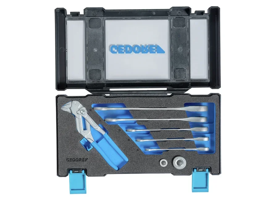 GEDORE ratchet wrench set with pliers wrench, catalogue image
