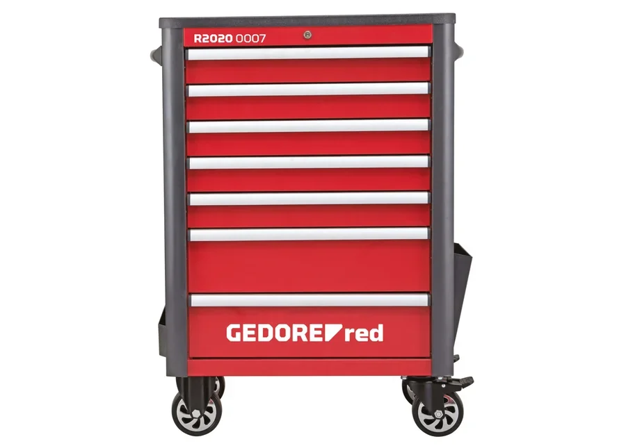 GEDOREred WINGMAN workshop trolley with 7 drawers, catalog image