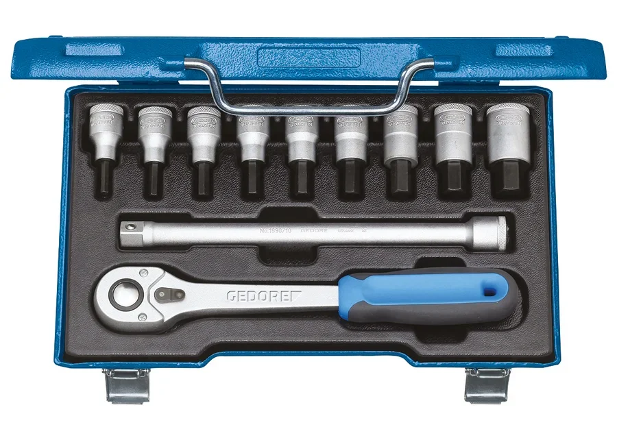 GEDORE 1/2" 11-piece screwdriver bit socket set, catalogue image