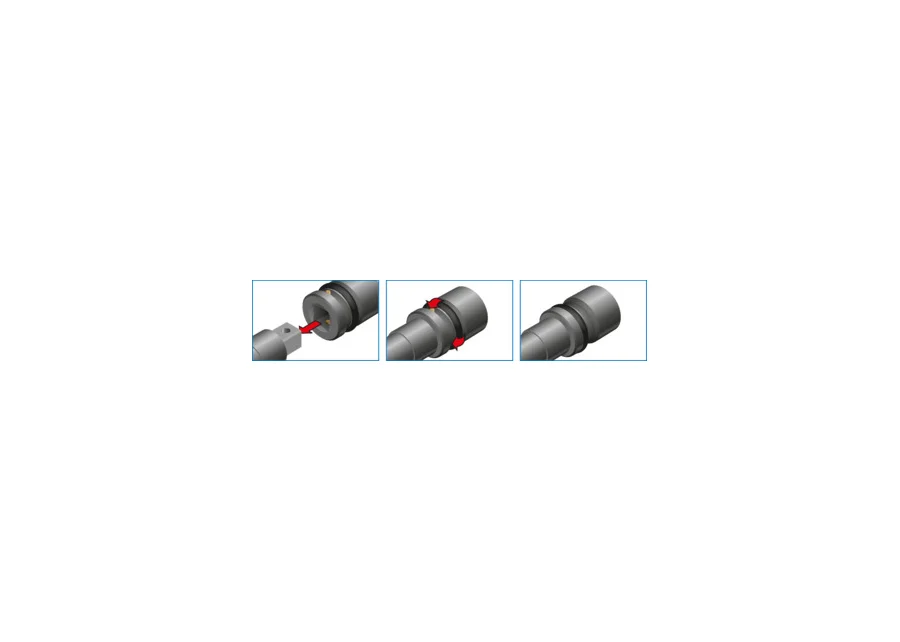 GEDORE 1" impact socket with Impact-Fix retention, 6-point UD profile, long design, detail image no. 1