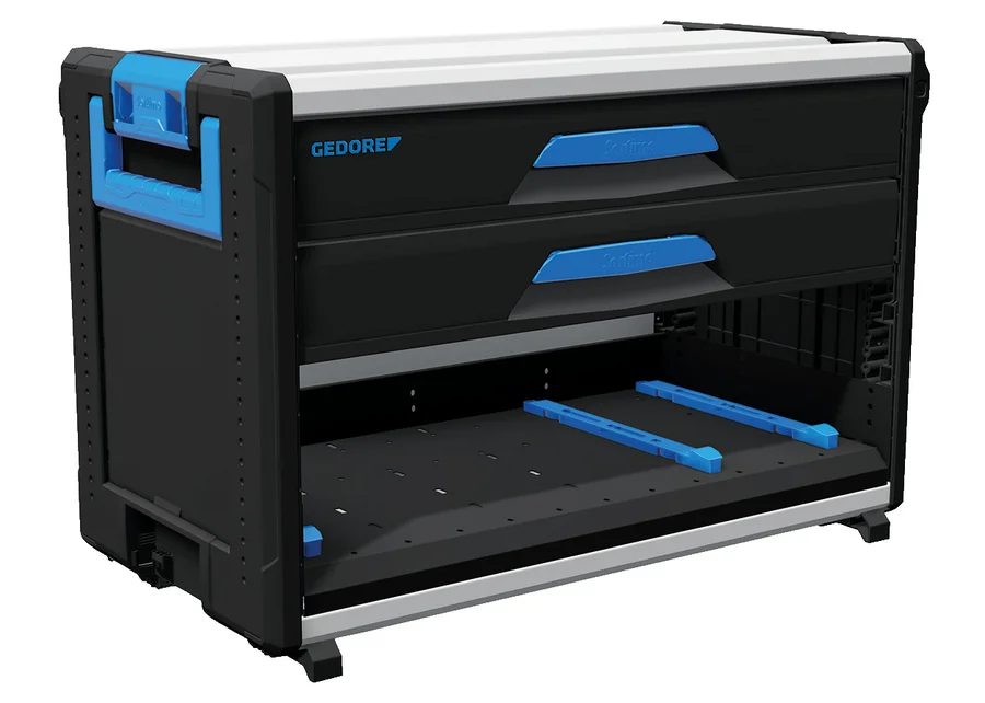 GEDORE WorkMo B3 tool box module with 2 H6 drawers, compartment for L-BOXX® + S-BOXX®, catalog image
