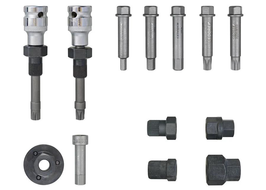 GEDORE Automotive alternator combination wrench set, detail image