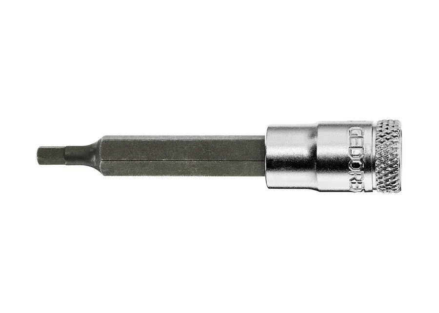 GEDORE 1/4" long screwdriver bit socket for hexagon socket screws, catalogue image