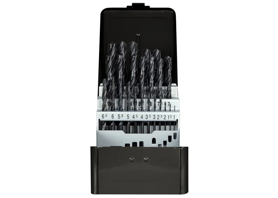 GEDOREred 25-piece rolled twist drill set, catalog image