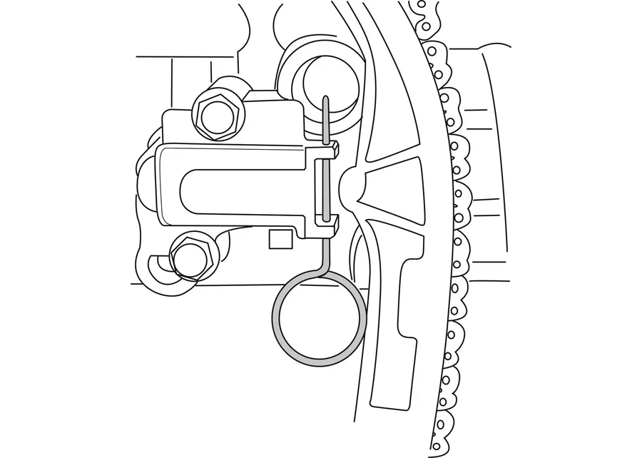 GEDORE Automotive locking pin, universal, application image