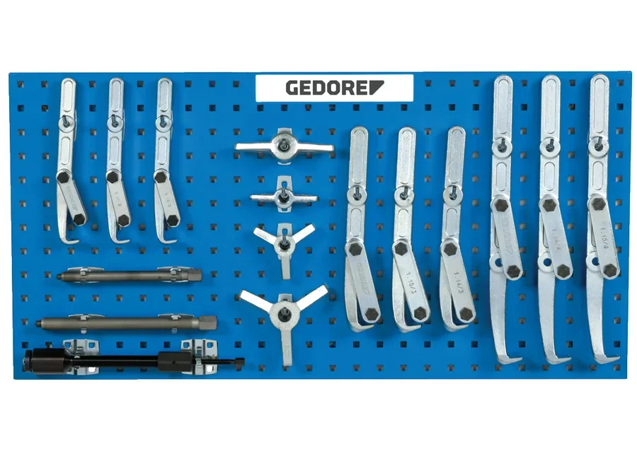 GEDORE agricultural/construction machinery repair puller set, modular system, catalogue image