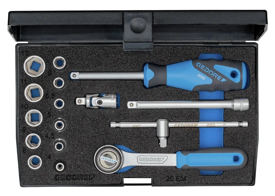 GEDORE 1/4" 16-piece socket wrench set, catalogue image no. 3