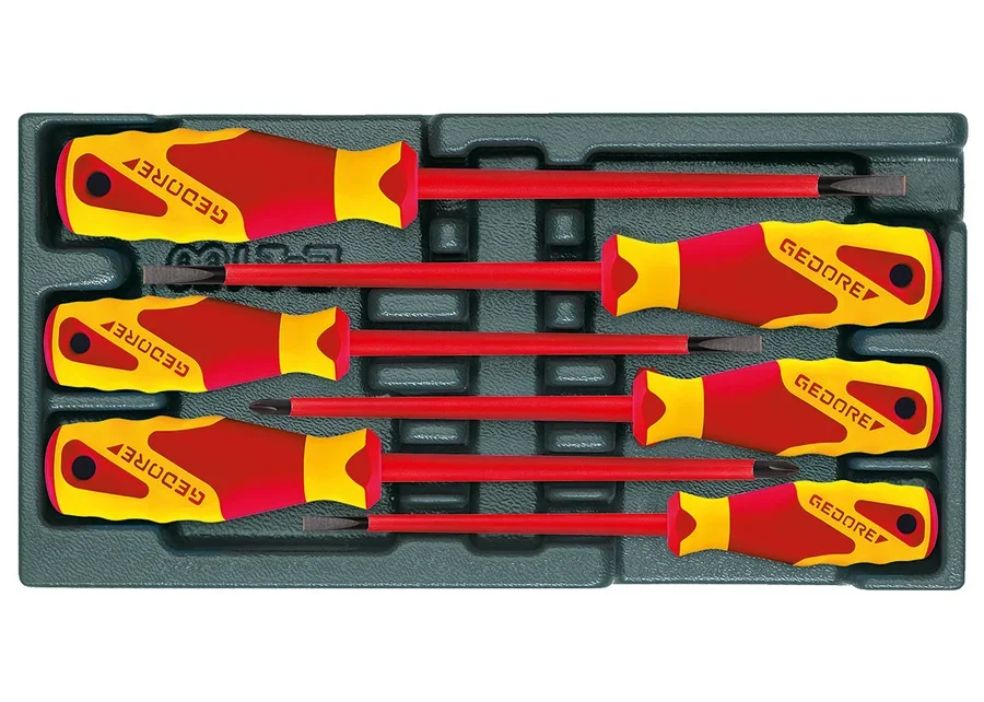 GEDORE VDE screwdriver set in 1/3 ES module, catalog image