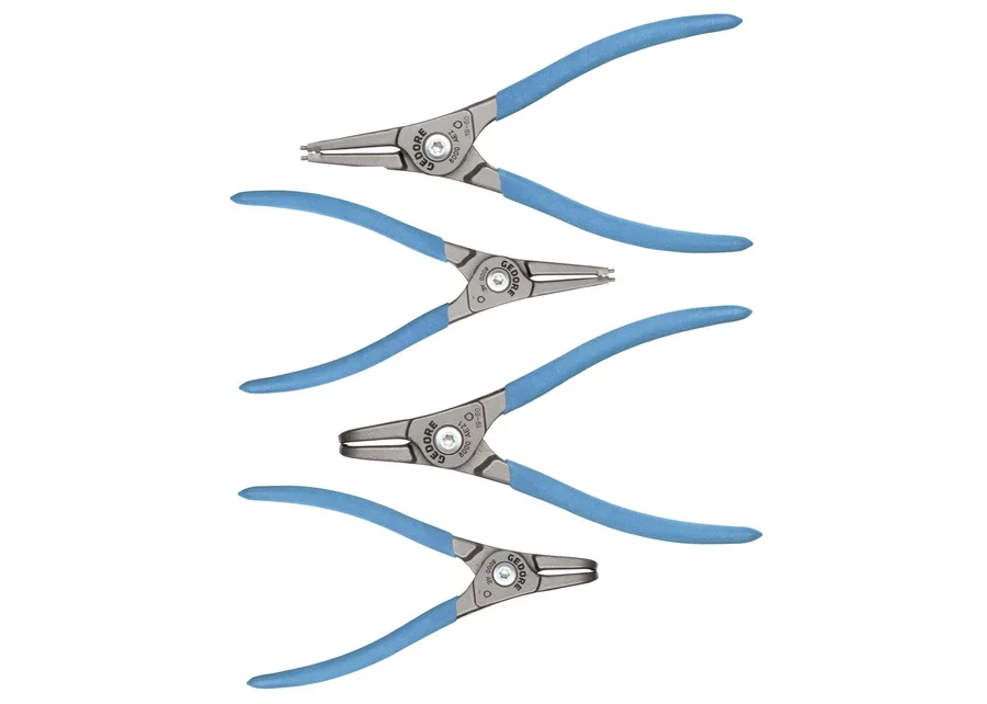 GEDORE 4-piece pliers set for external retaining rings, catalogue image