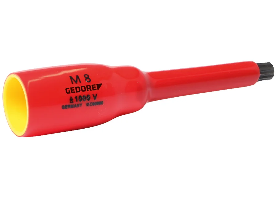 GEDORE VDE 3/8" screwdriver bit socket for XZN multi-spline screws, product image