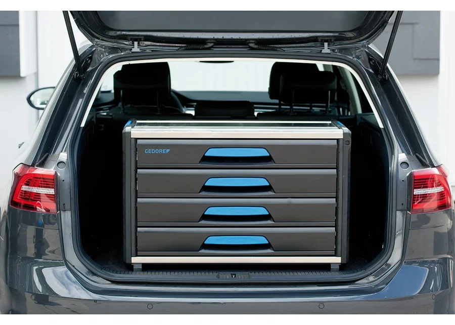 GEDORE WorkMo B3 tool box module with 4 H6 drawers, application image