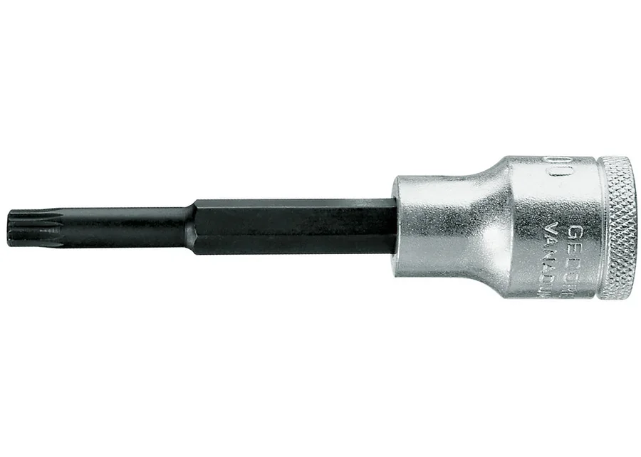 GEDORE 1/2" long screwdriver bit socket for internal multipoint screws XZN, catalogue image