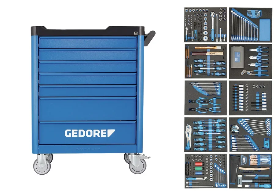 GEDORE Werkzeugwagen workster mit 308-tlg Werkzeugsortiment, Katalogbild