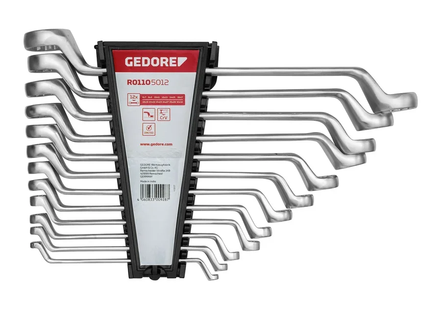 GEDOREred metric double ring spanner set, catalog image no. 2